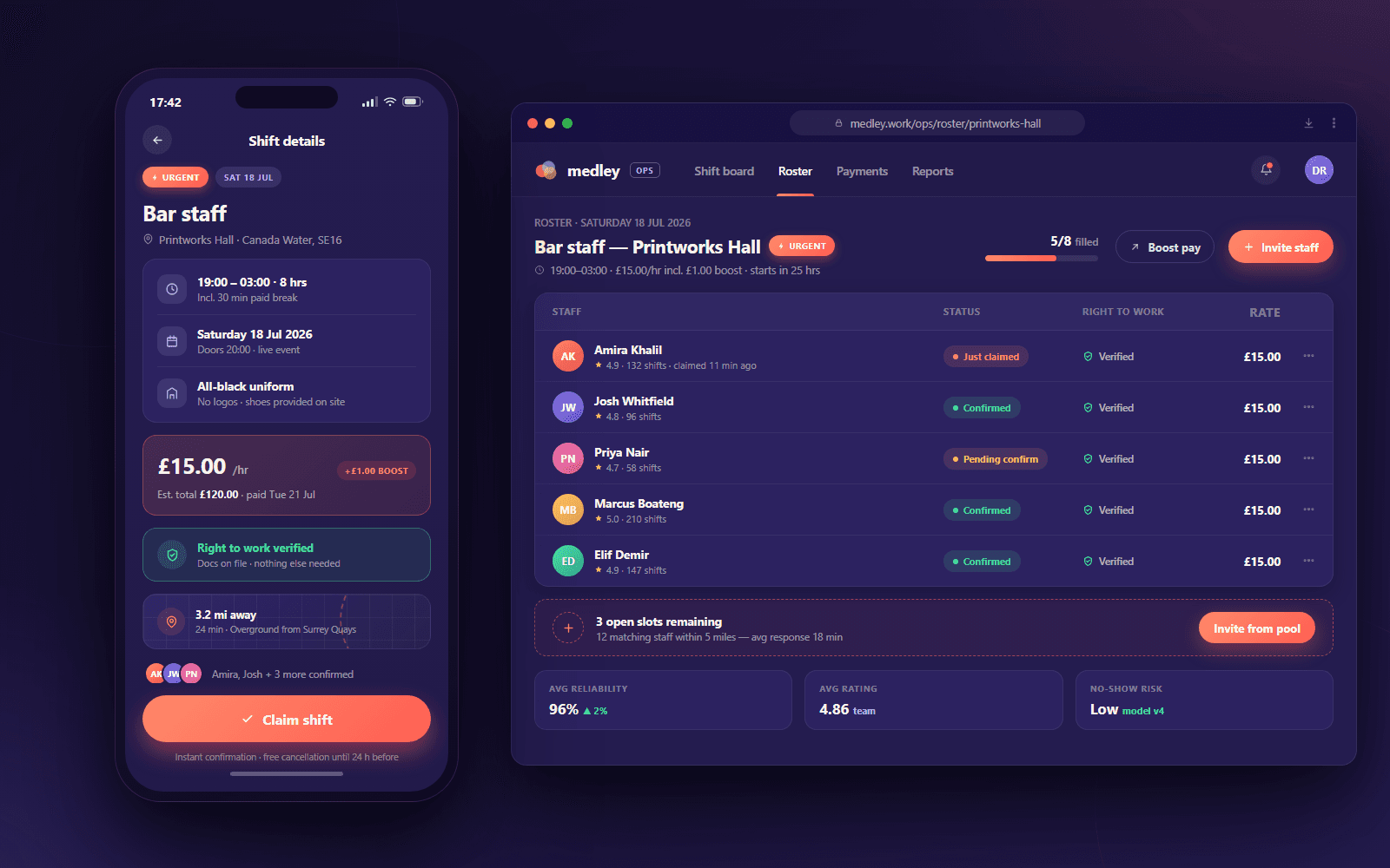 Event staffing marketplace, built for the weekend rush — gallery image 1